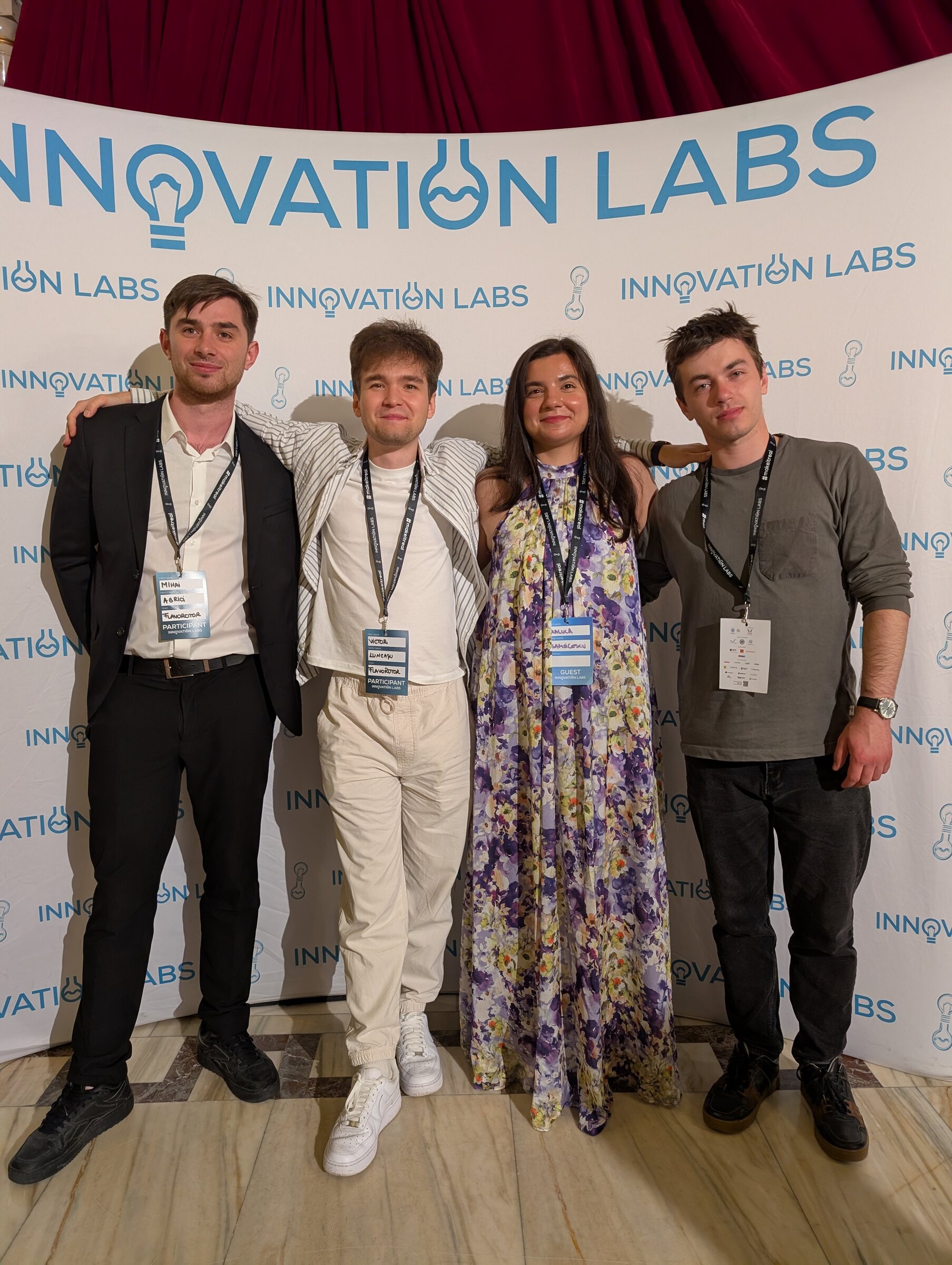 FlavoRotor founders with the Innovation Labs team