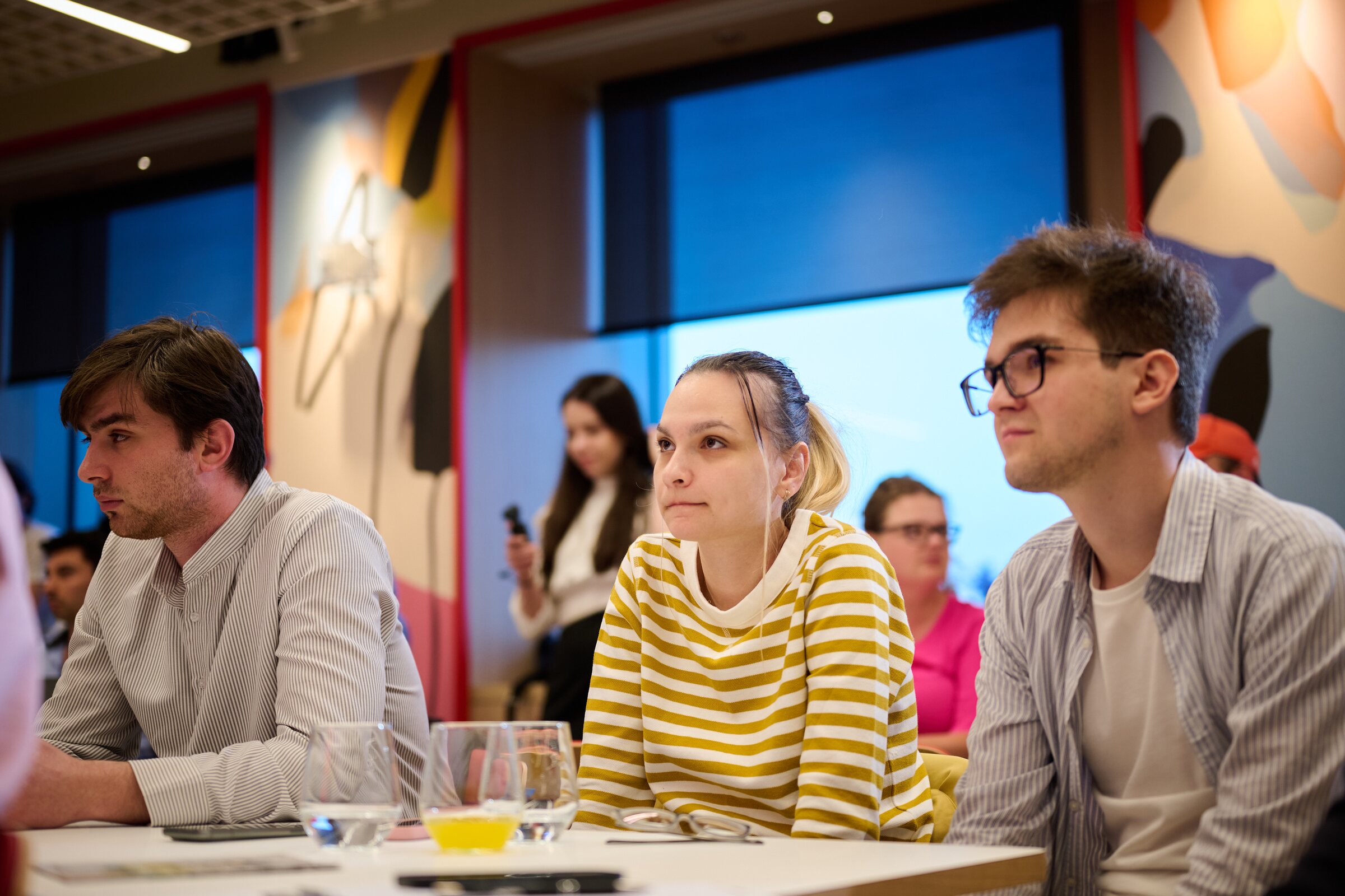 FlavoRotor team watching a presentation during Innovation Labs