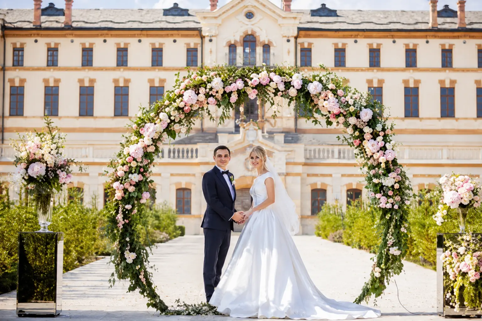A refined event venue prepared for guests