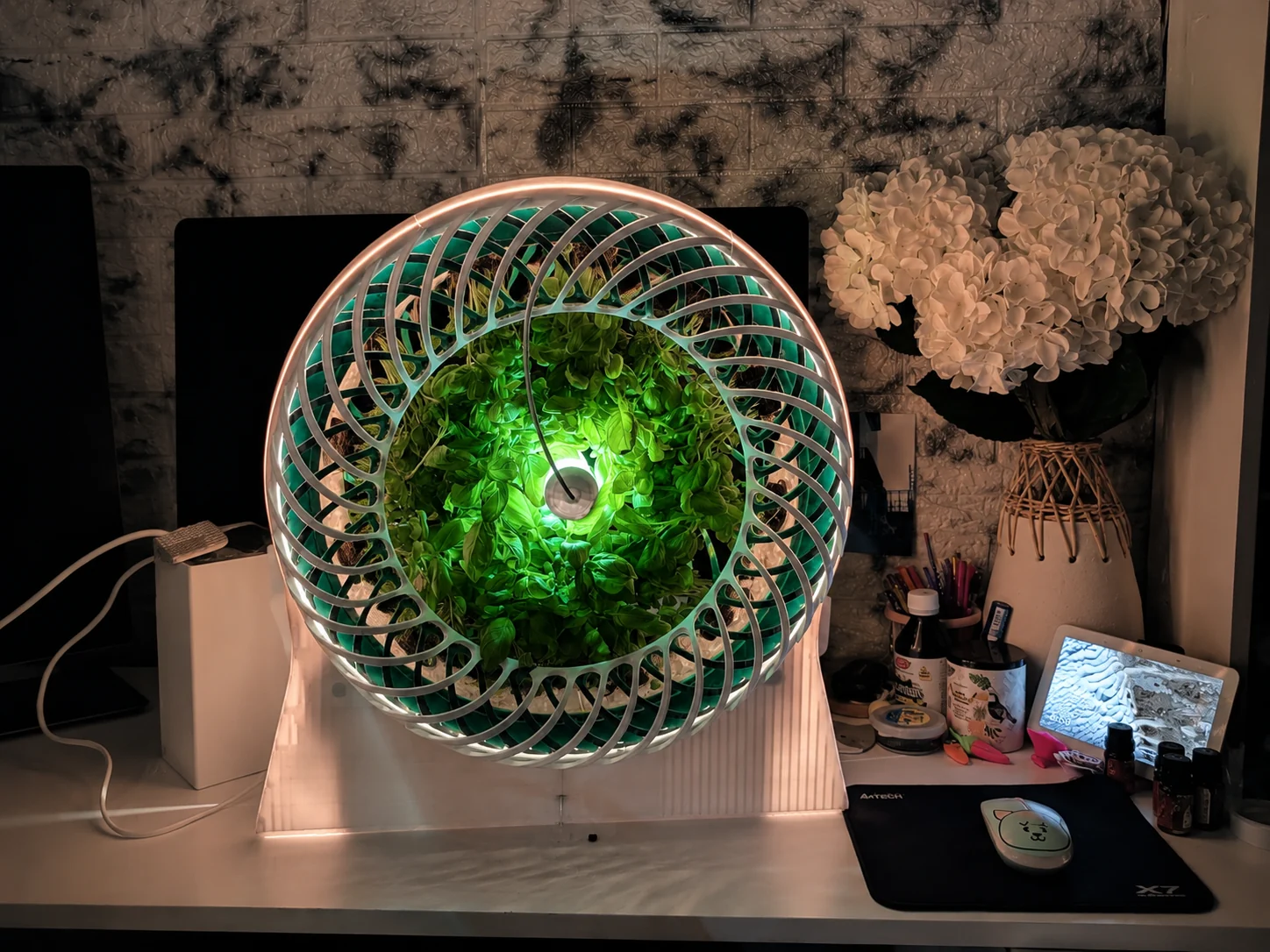 Rotating cultivation chamber